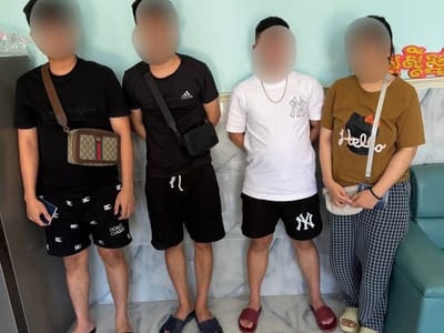 巴域市警方突袭电诈窝点，4人被捕！