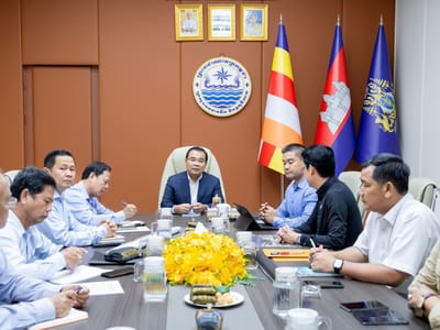 柬埔寨水源气象部研究西北边境洪水治理战略