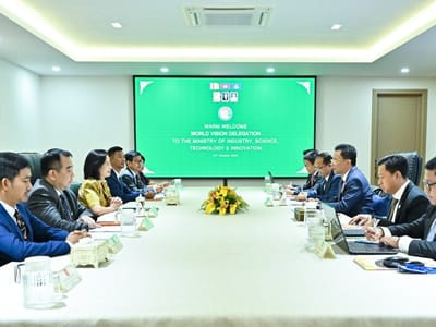 柬埔寨工业部与世界宣明会探讨加强供水合作