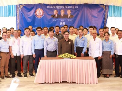 柬埔寨干拉省举行第六届乡理事会候选人摸底投票