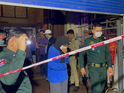 金边一宾馆深夜遭突查，多人被警方带走调查 - 图片3