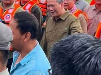 洪玛奈首相视察卜迭棉芷省灾情并慰问受灾民众