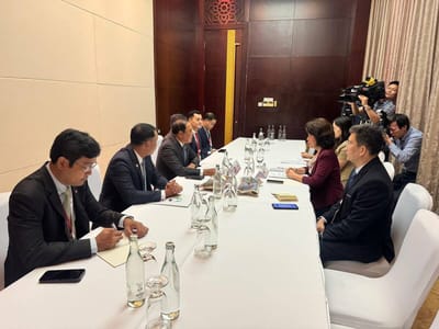 柬埔寨国务部长李突会见越南外交部副部长