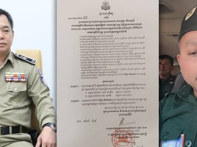 疑似打诈过程存在违规行为，柬埔寨两名警官被降级