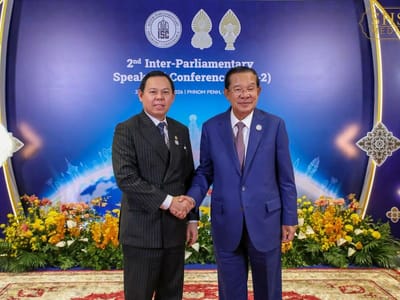 洪森会见印尼参议院议长