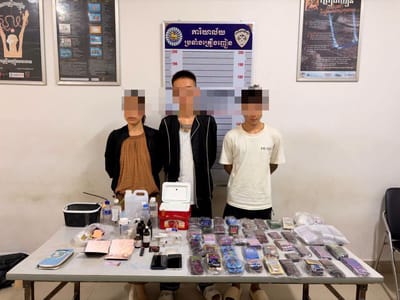 卜迭棉芷省警方突击扫毒，3名涉案中国人落网