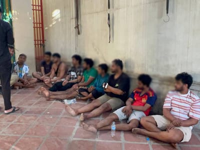 金边突查出租屋 9名孟加拉男子涉非法居留被带走调查