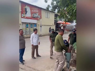 金边森速区行政当局呼吁民众保护下水道，切勿私自填埋