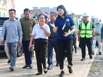 柬埔寨5号公路增设道路安全设备！