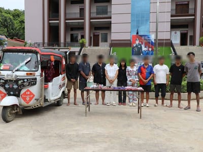 卜迭棉芷省宪兵连破5案，17人落网、缴获毒品与枪支