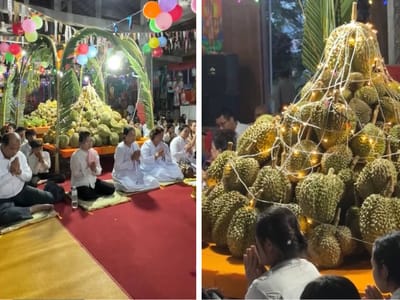 国公省某地7月举办“团结榴莲山节” 打造“水果山”展销本土产品