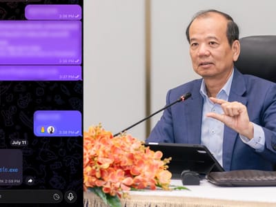 柬埔寨邮电部提醒纸飞机用户：这些文件不要随意点开
