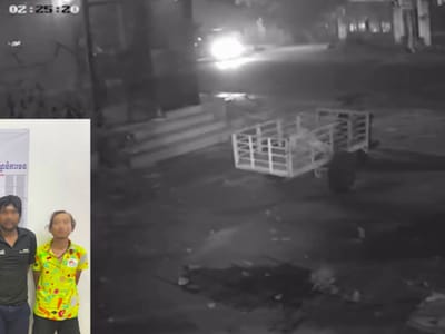 金边宪兵逮捕4名涉嫌入室盗窃及吸毒的嫌疑人