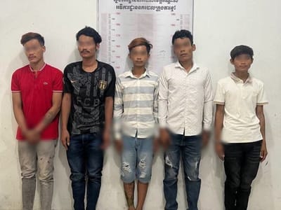 涉嫌偷窃和吸毒，干拉省5名嫌疑人落网！
