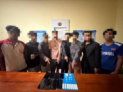 柬埔寨两省联手扫毒，8名毒贩落网！