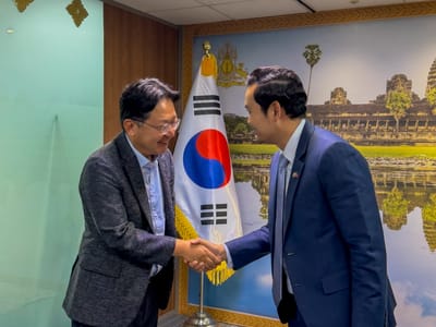 柬埔寨驻韩大使会见韩国水资源机构代表 讨论推动柬水资源开发合作
