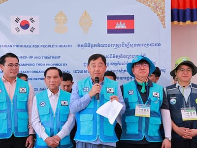 柬埔寨磅通省超3200名民众获得韩国医疗队免费诊疗
