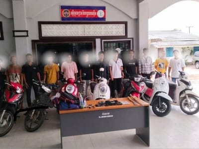涉嫌撬门偷窃摩托车，国公省13名嫌疑人被捕！