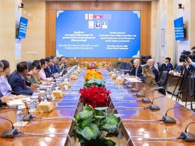 柬埔寨人权委员会副主席会见联合国人权状况特别报告员