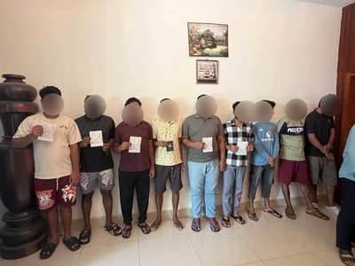 金边当局突查89个建筑物，发现24人涉嫌电诈被捕！
