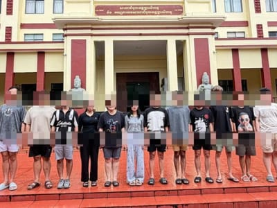 西港12名外国人涉嫌网络诈骗被移交法院！