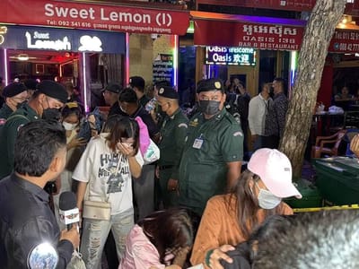 金边2家法国餐厅遭突击检查，多人被带走调查！