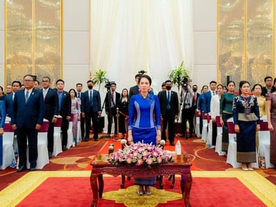 首相夫人碧占莫妮出席柬埔寨第三届婚礼博览会开幕式
