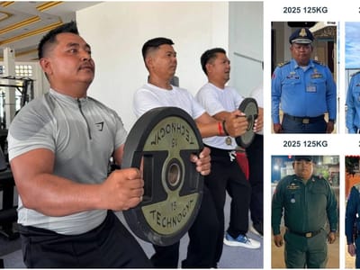 金边贡武区推行减“大肚腩”行动：10名警员成功减重