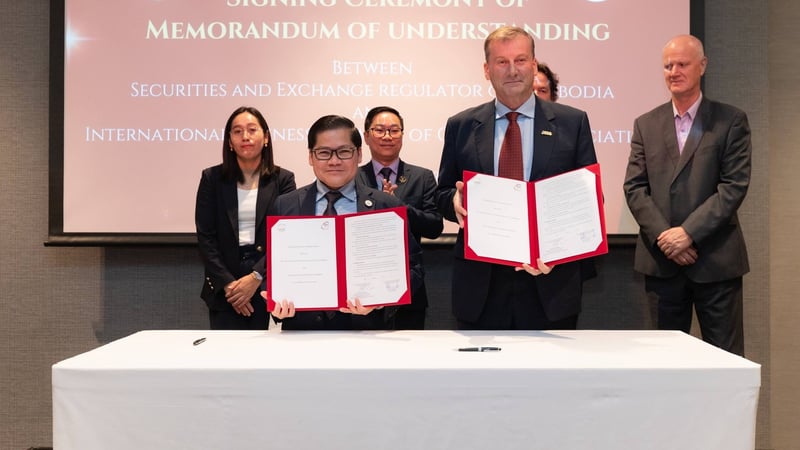 柬埔寨证券监管机构与柬埔寨国际商会签署谅解备忘录